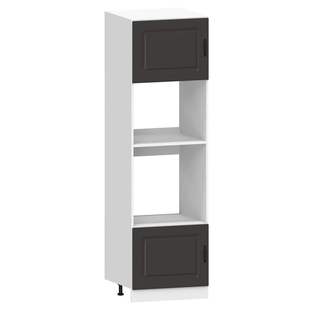 Set Mobili da Cucina 7 pz Kalmar Neri Legno Multistrato - homemem39