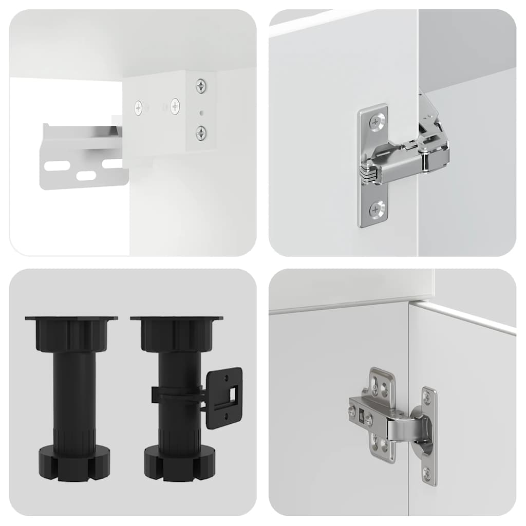 Set Mobili da Cucina 7 pz Kalmar Bianco Legno Multistrato - homemem39