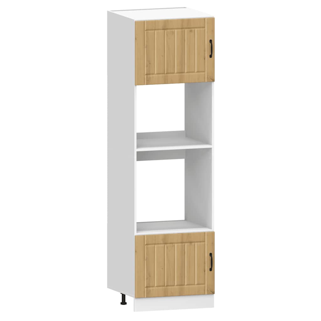 Set Mobili da Cucina 7 pz Kalmar Rovere Artigianale Truciolato - homemem39