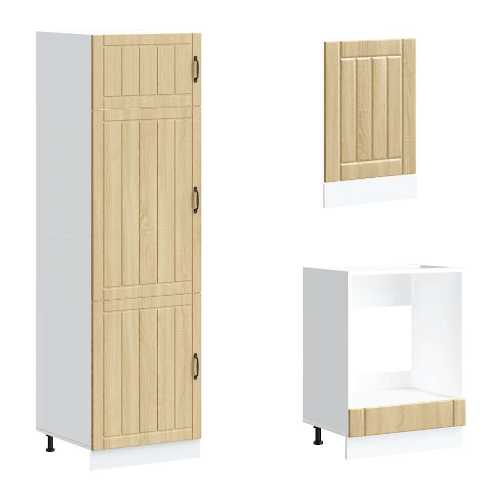 Set Mobili da Cucina 7 pz Lucca Rovere Sonoma in Truciolato - homemem39