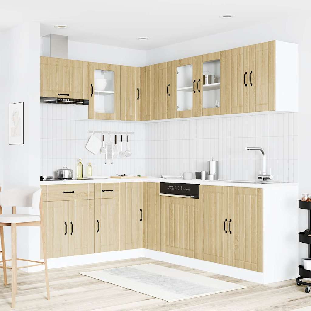 Set Mobili da Cucina 11 pz Lucca Rovere Sonoma in Truciolato - homemem39