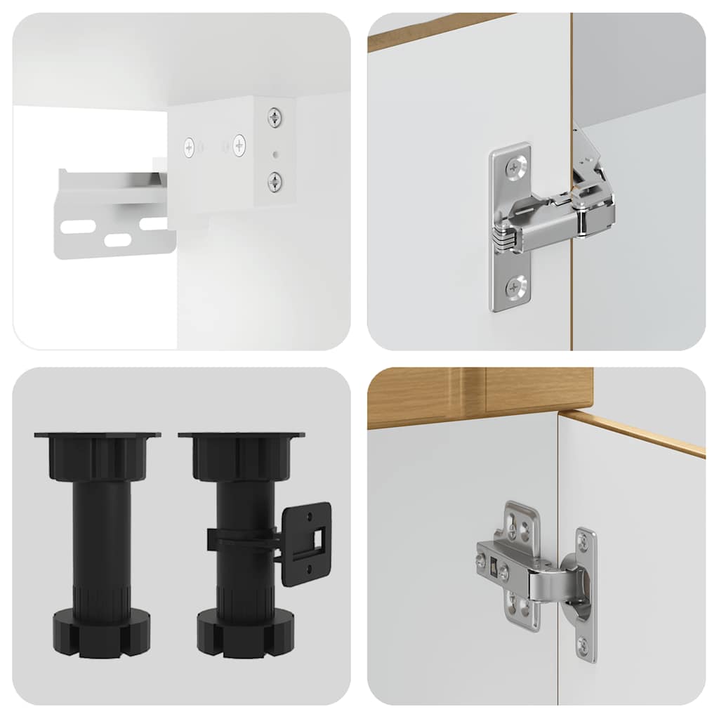 Set Mobili da Cucina 11 pz Lucca Rovere Artigianale Truciolato - homemem39