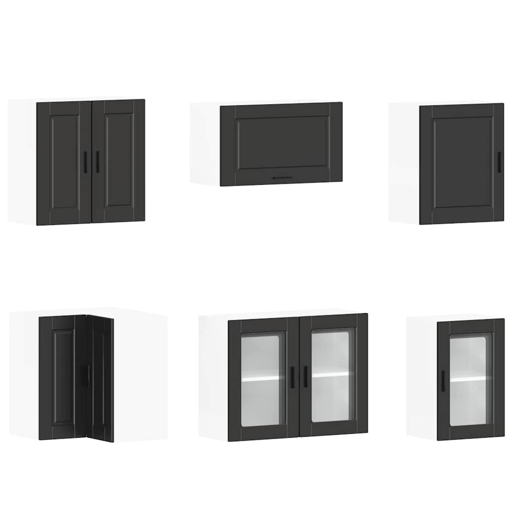 Set Mobili da Cucina 11 pz Porto Neri Legno Multistrato - homemem39