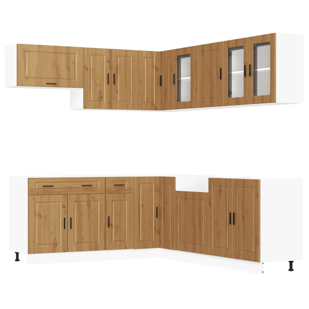 Set Mobili da Cucina 11 pz Porto Rovere Artigianale Truciolato - homemem39