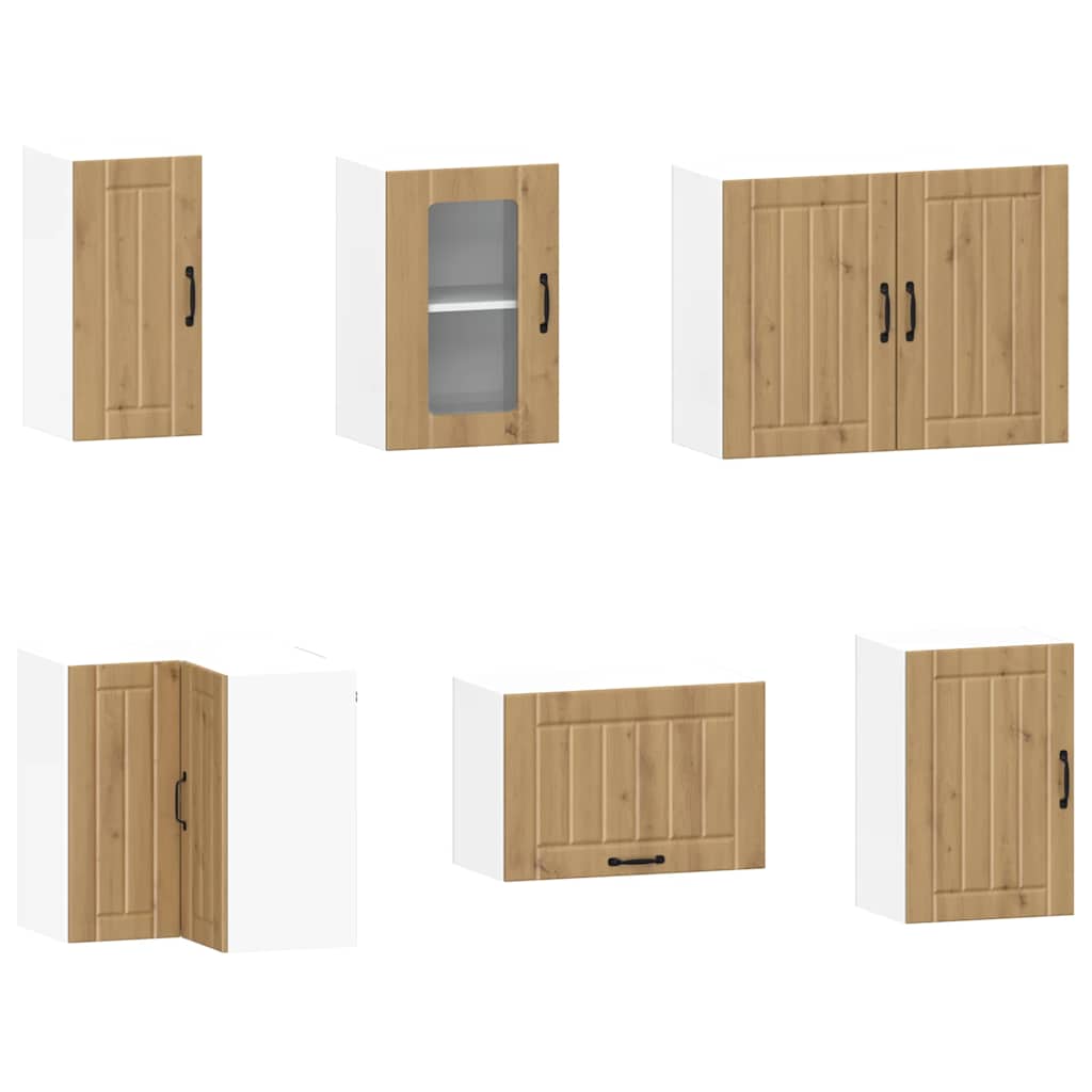 Set Mobili da Cucina 11 pz Lucca Rovere Artigianale Truciolato - homemem39