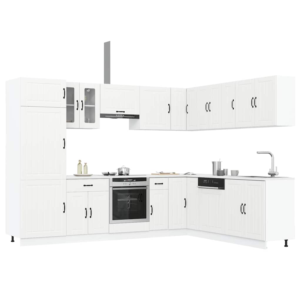 Set Mobili da Cucina 14 pz Lucca Bianchi Legno Multistrato - homemem39