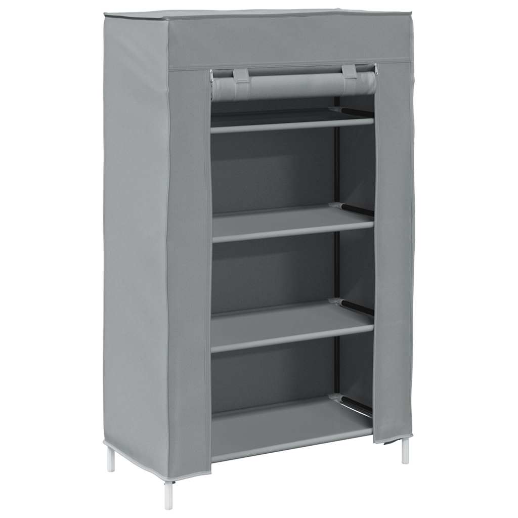 Scarpiera Grigio 60,5x30x97 cm in Tessuto Non Tessuto - homemem39
