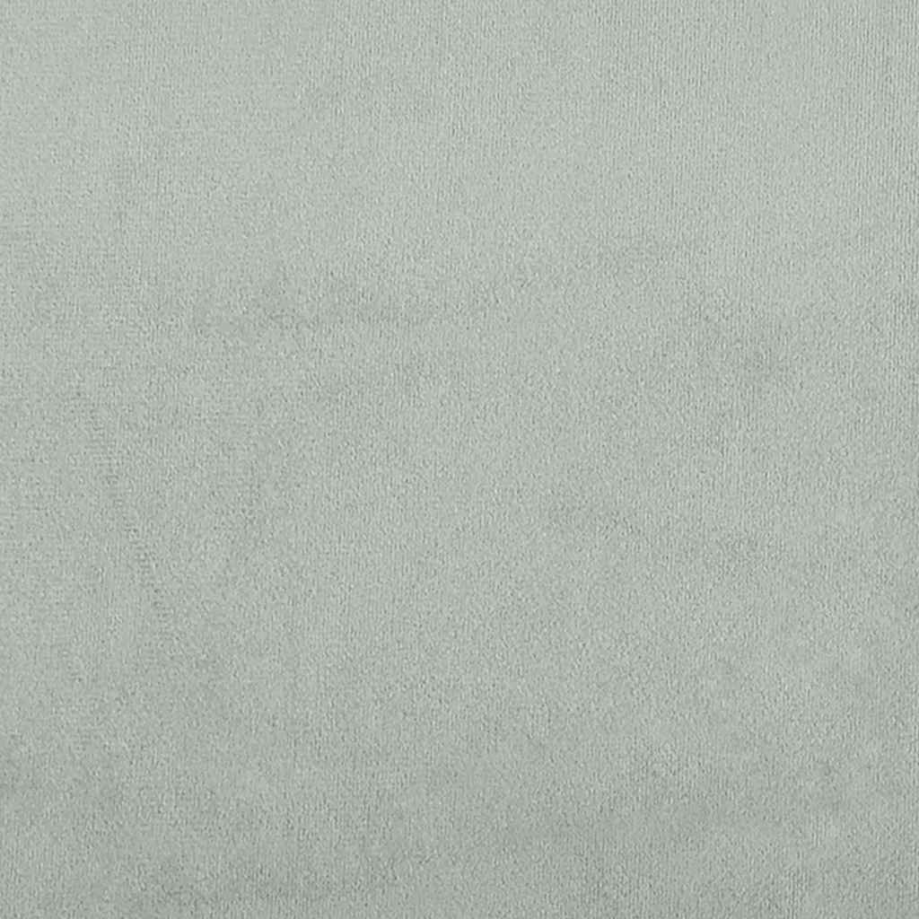 Giroletto a Molle con Materasso Grigio Chiaro 160x220cm Velluto | homemem39
