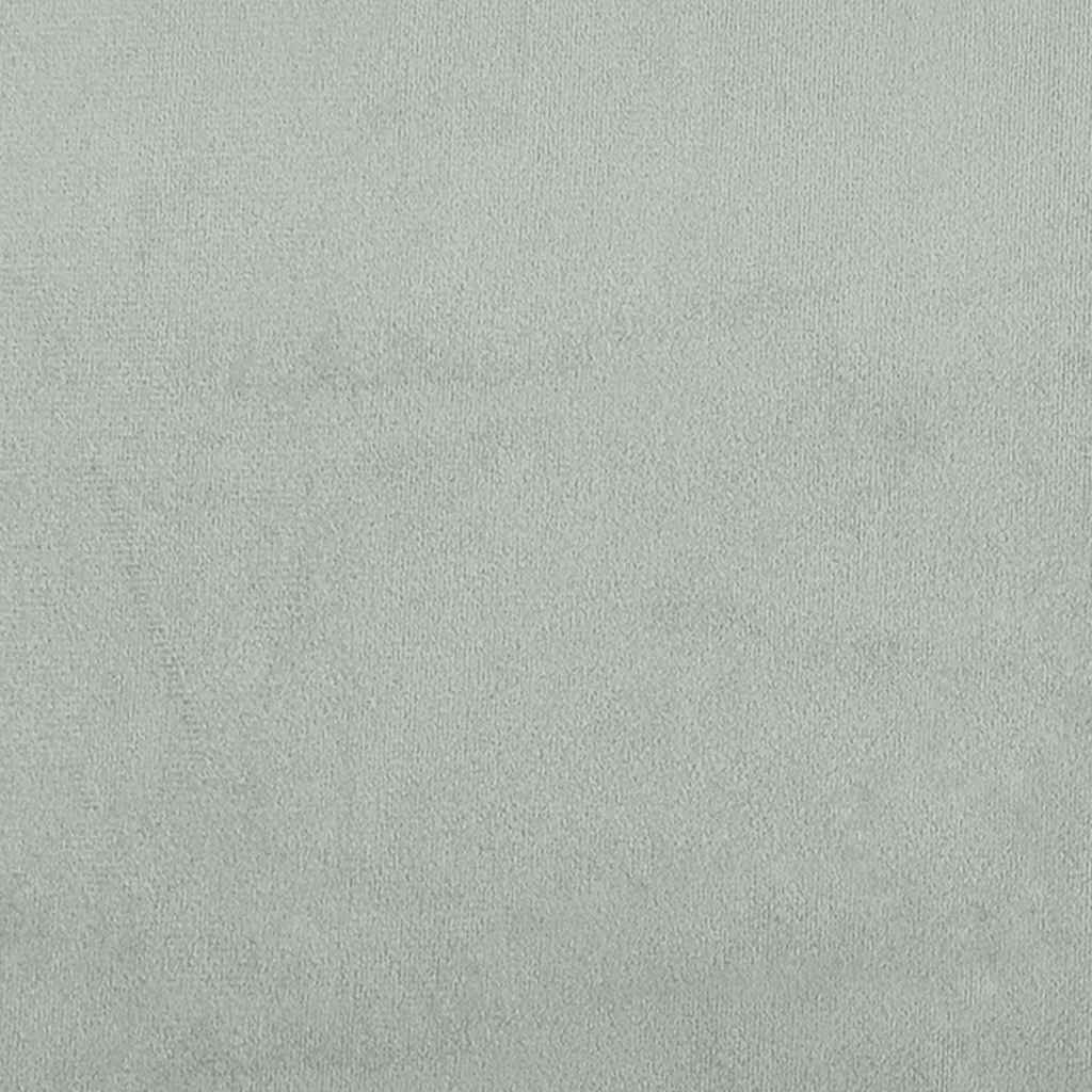 Giroletto a Molle con Materasso Grigio Chiaro 160x220cm Velluto | homemem39