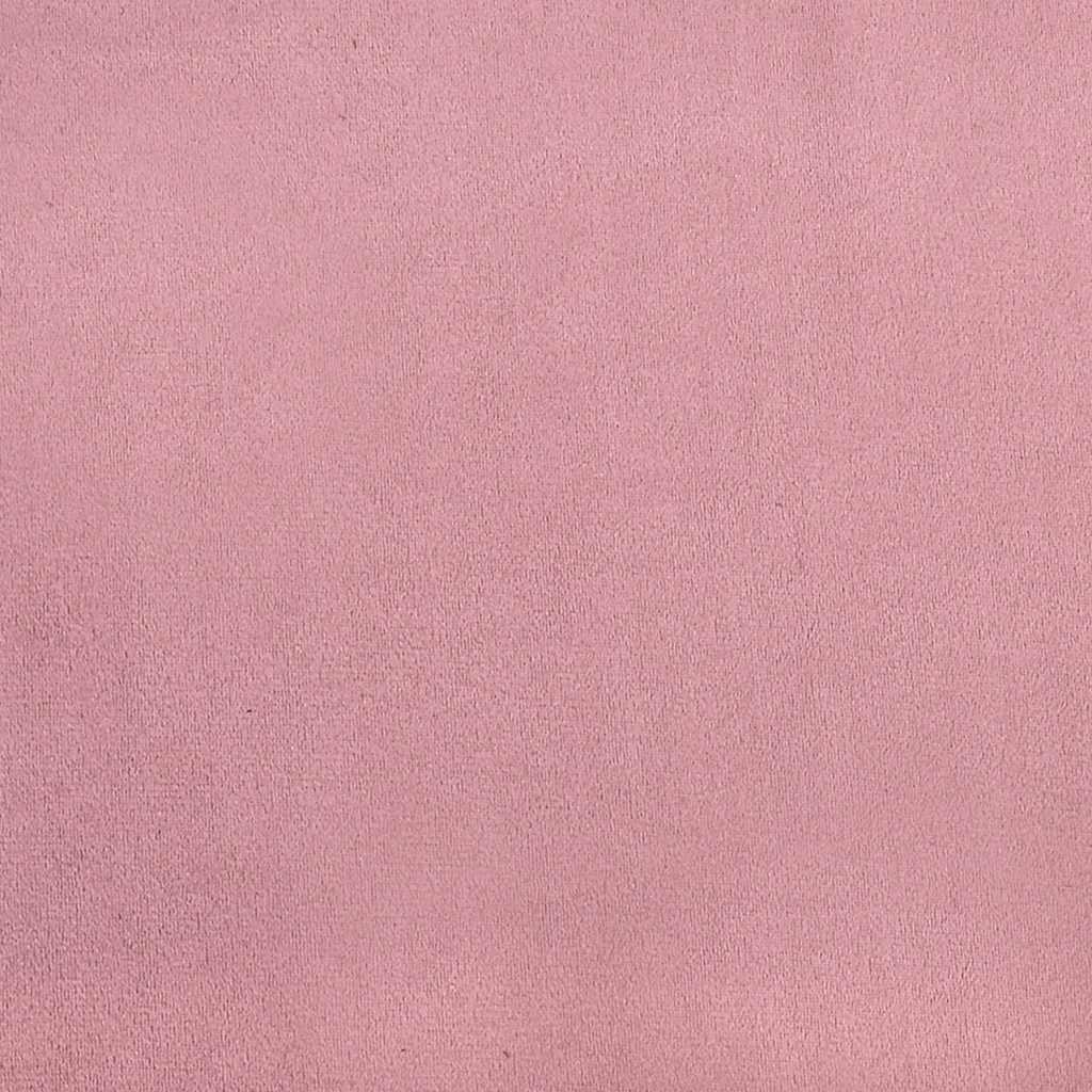 Giroletto a Molle con Materasso Rosa 160x220 cm in Velluto