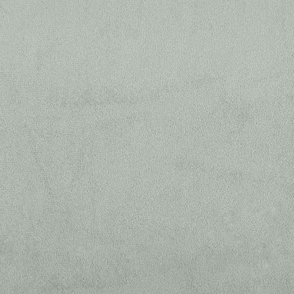 Giroletto a Molle con Materasso Grigio Chiaro 160x220cm Velluto | homemem39