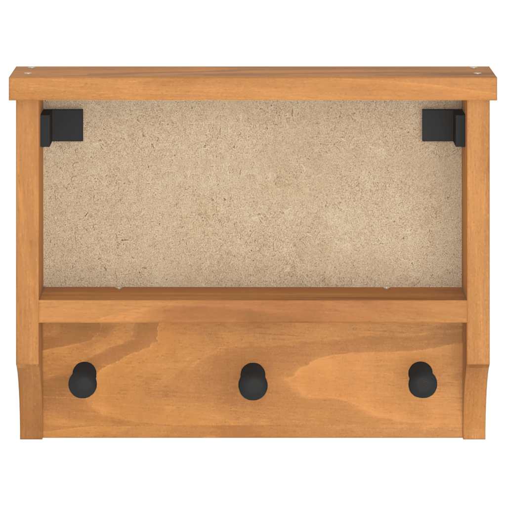 Appendiabiti da Parete SANDNES 45x12x35 cm in Legno di Pino - homemem39