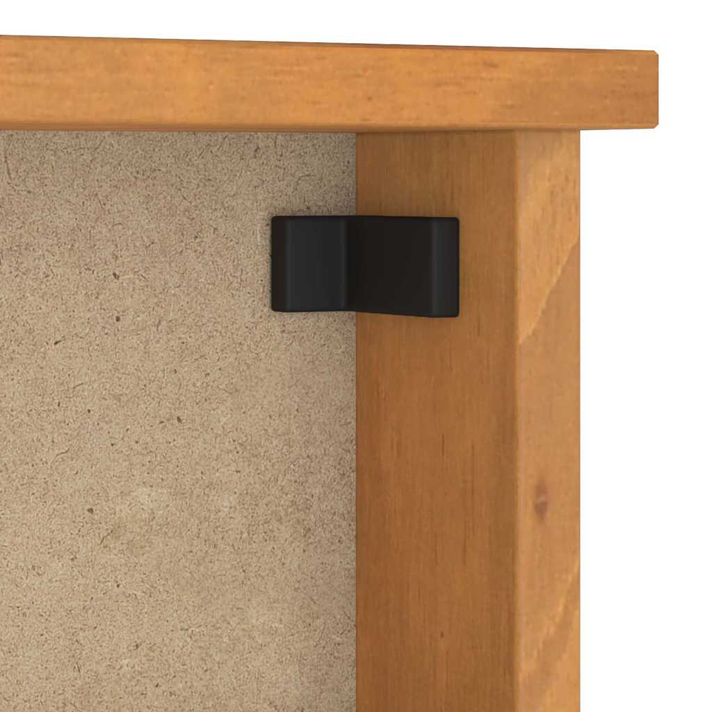 Appendiabiti da Parete SANDNES 45x12x35 cm in Legno di Pino - homemem39