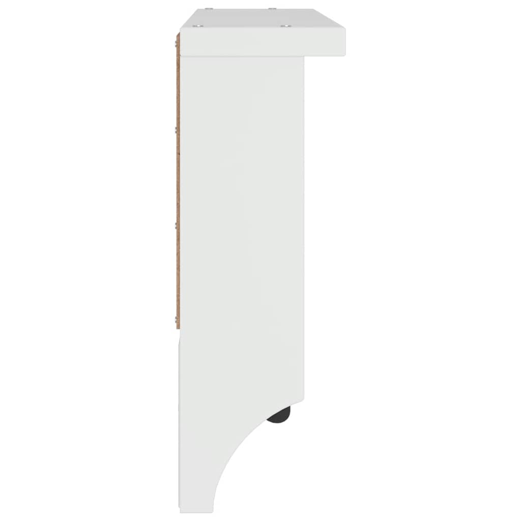 Appendiabiti da Parete SANDNES Bianco 45x12x35 cm Legno di Pino - homemem39