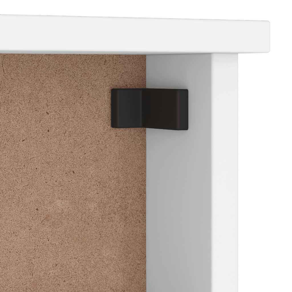 Appendiabiti da Parete SANDNES Bianco 45x12x35 cm Legno di Pino - homemem39