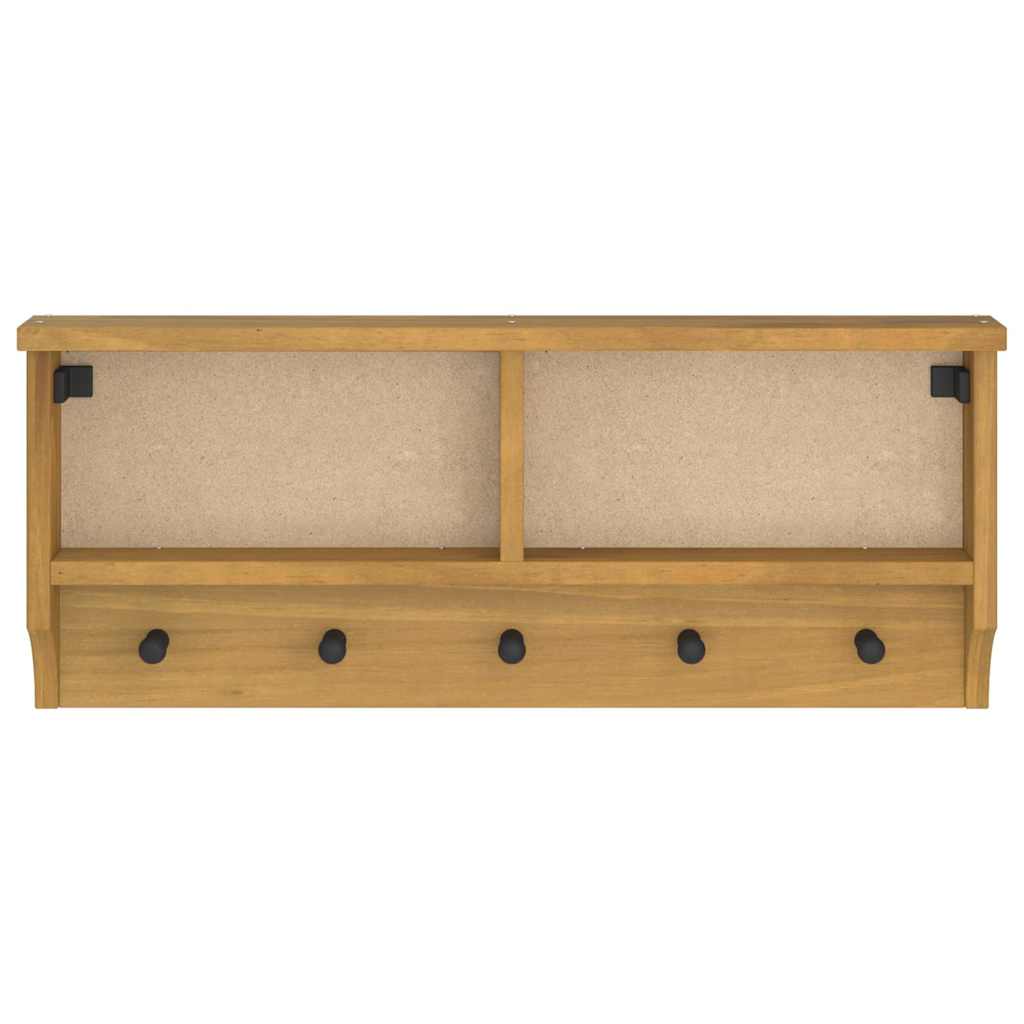 Appendiabiti da Parete SANDNES 87x12x35 cm in Legno di Pino - homemem39