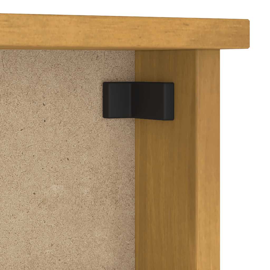 Appendiabiti da Parete SANDNES 87x12x35 cm in Legno di Pino - homemem39