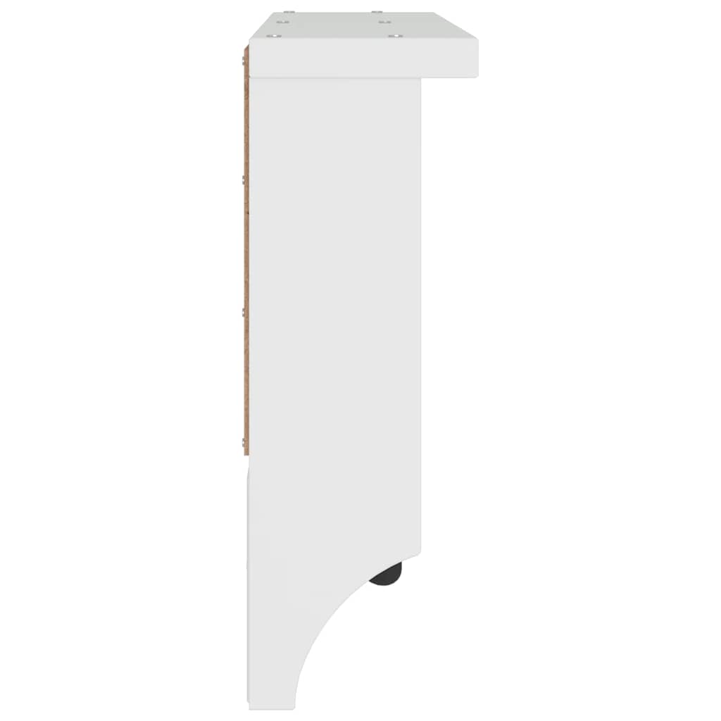 Appendiabiti da Parete SANDNES Bianco 87x12x35 cm Legno di Pino - homemem39