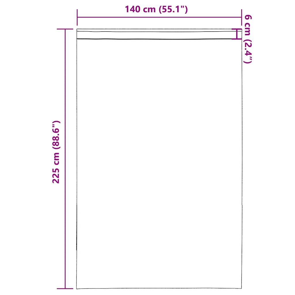 Tende in Voile con Tasche per Aste 2 pz Marrone Chiaro