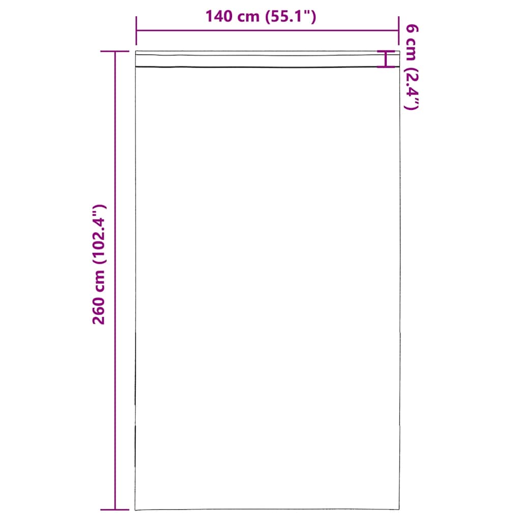 Tende in Voile con Tasche per Aste 2 pz Terracotta