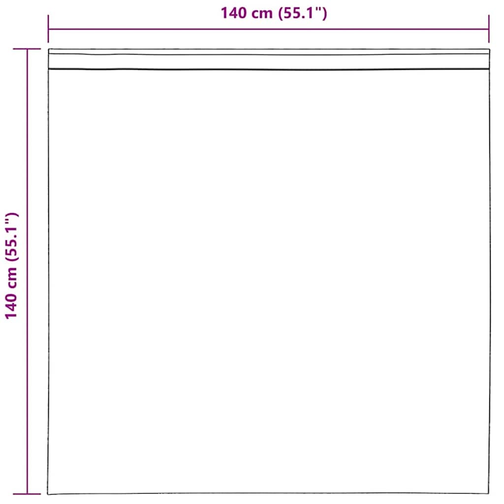 Tende in Voile con Passanti 2 pz Arancio 140x140 cm | homemem39