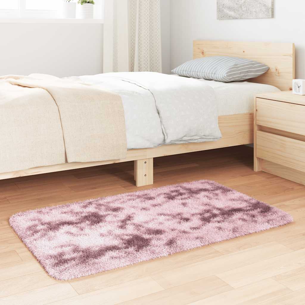 Tappeto Shaggy a Pelo Lungo NAVARRA Rosa Antico 60x100 cm - homemem39