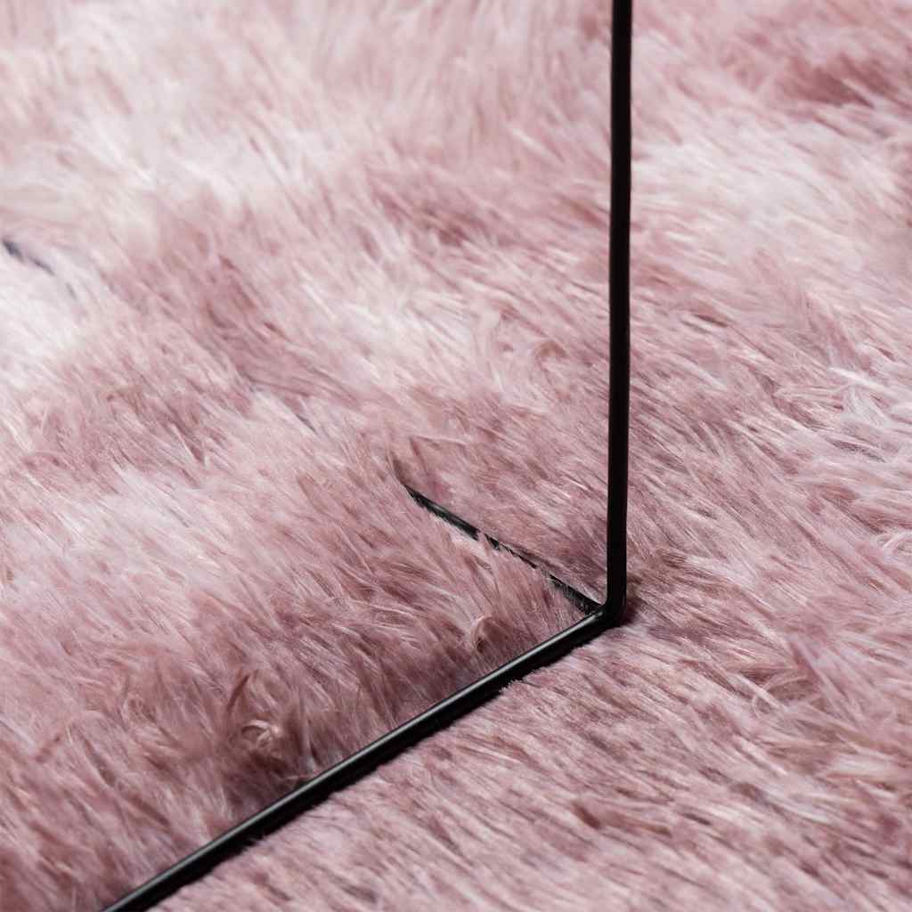 Tappeto Shaggy a Pelo Lungo NAVARRA Rosa Antico 60x100 cm - homemem39
