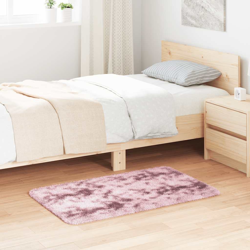 Tappeto Shaggy a Pelo Lungo NAVARRA Rosa Antico 60x100 cm - homemem39