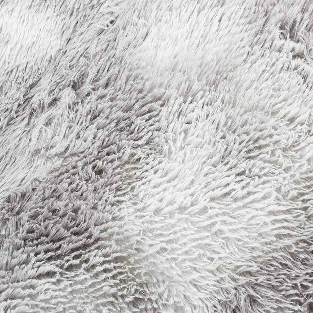 Tappeto Shaggy a Pelo Lungo NAVARRA Grigio Argento 80x150 cm - homemem39