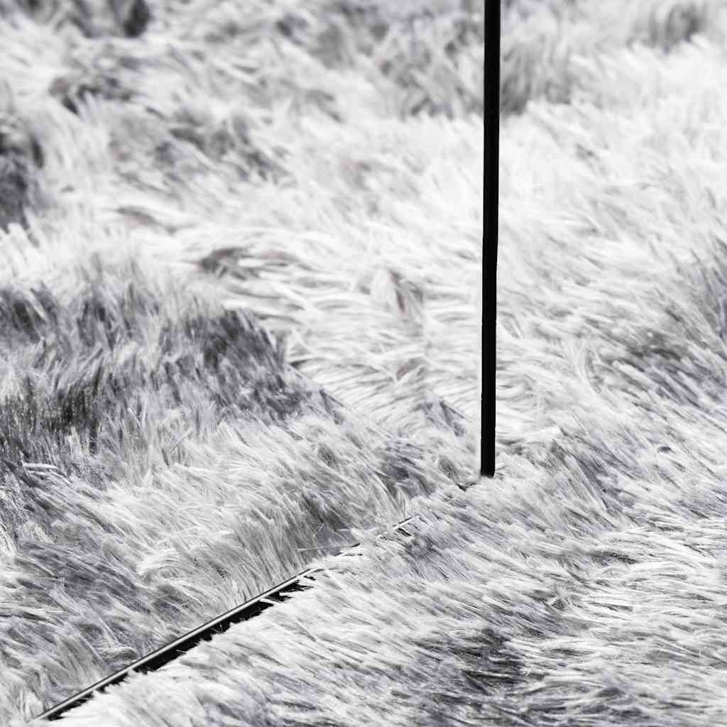Tappeto Shaggy a Pelo Lungo NAVARRA Grigio Argento 120x170cm - homemem39