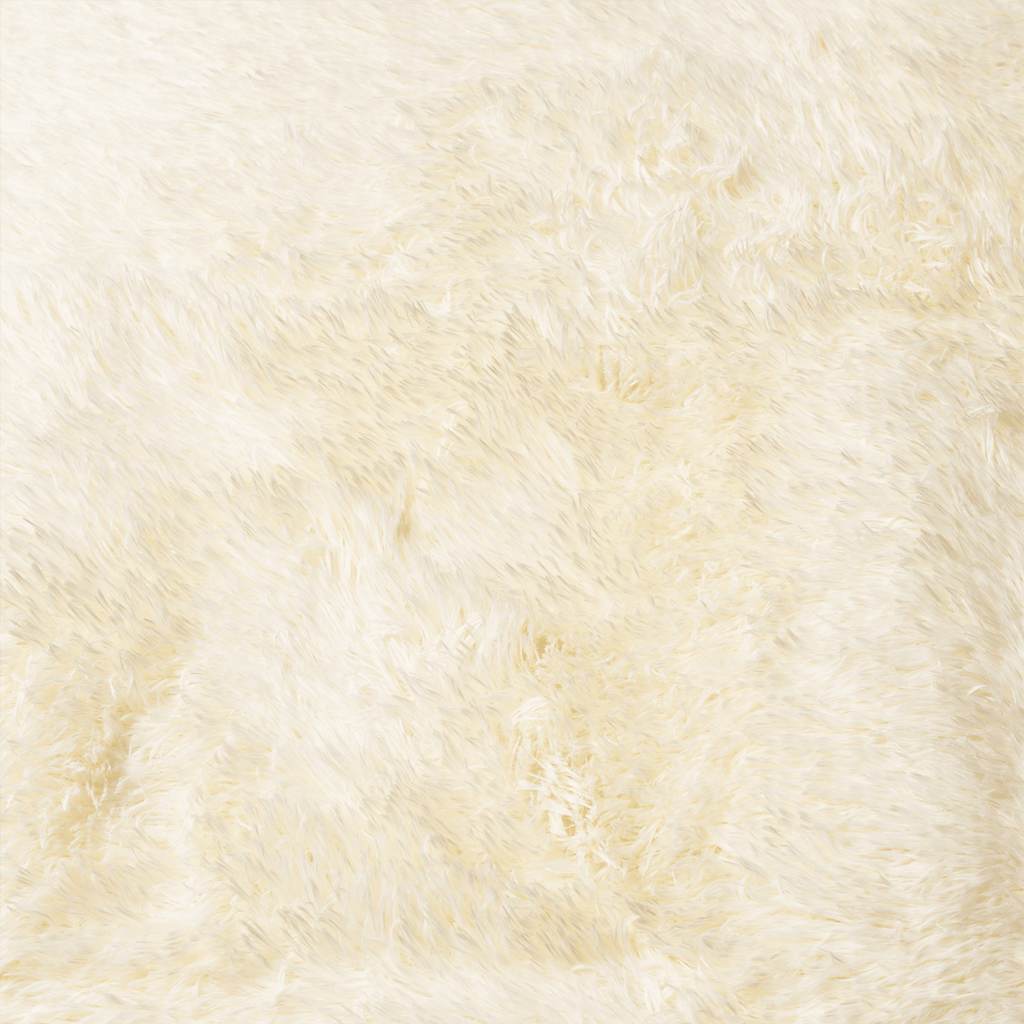 Tappeto Shaggy a Pelo Lungo NAVARRA Crema 130x200 cm poliestere - homemem39