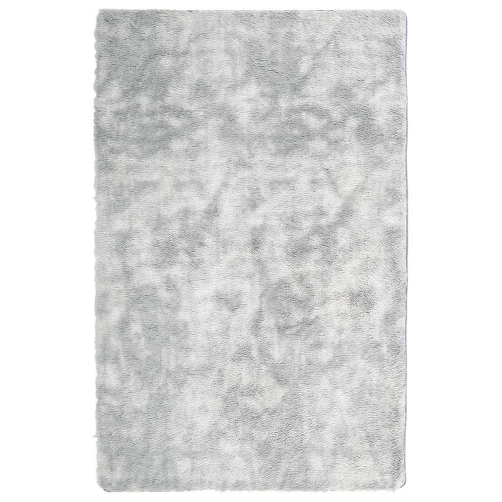 Tappeto Shaggy a Pelo Lungo NAVARRA Grigio Argento 130x200cm - homemem39