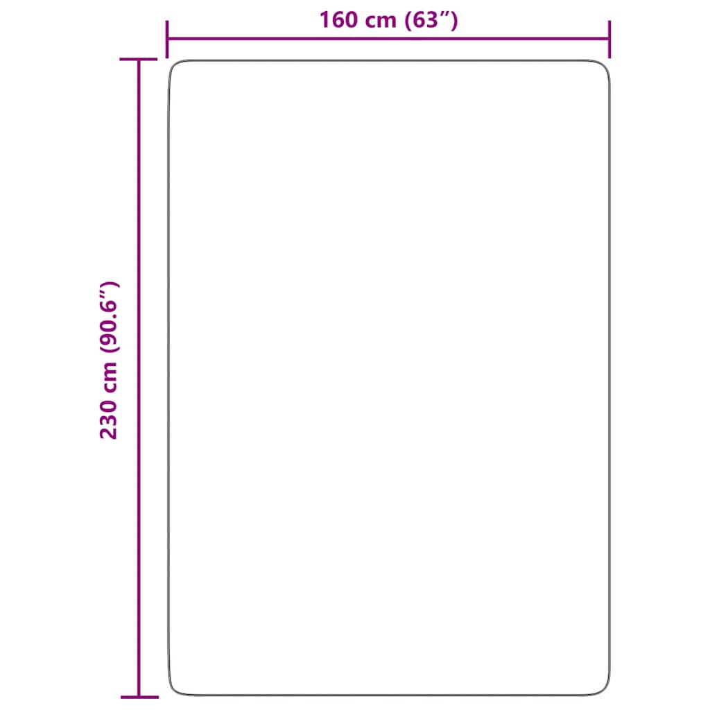Tappeto Shaggy a Pelo Lungo NAVARRA Grigio Chiaro 160x230 cm - homemem39