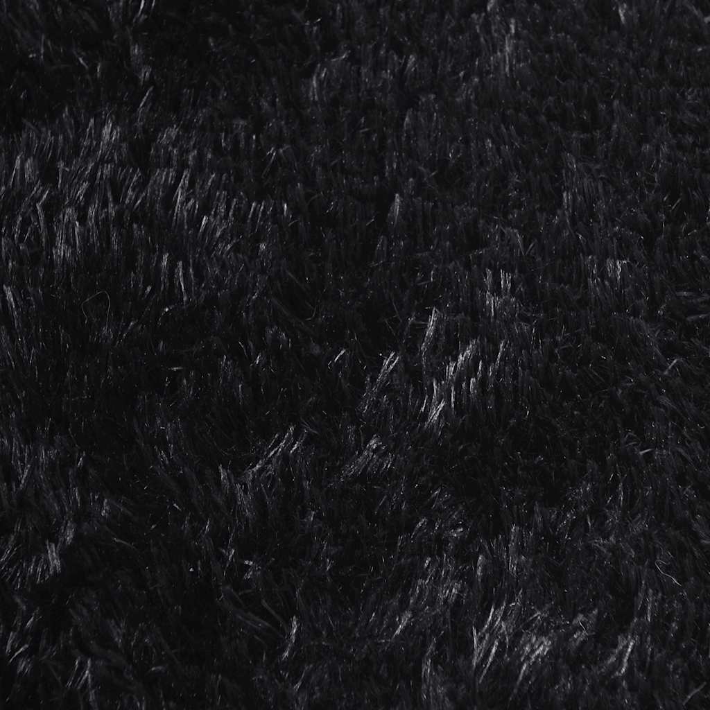 Tappeto Shaggy a Pelo Lungo NAVARRA Nero 200x290 cm poliestere - homemem39