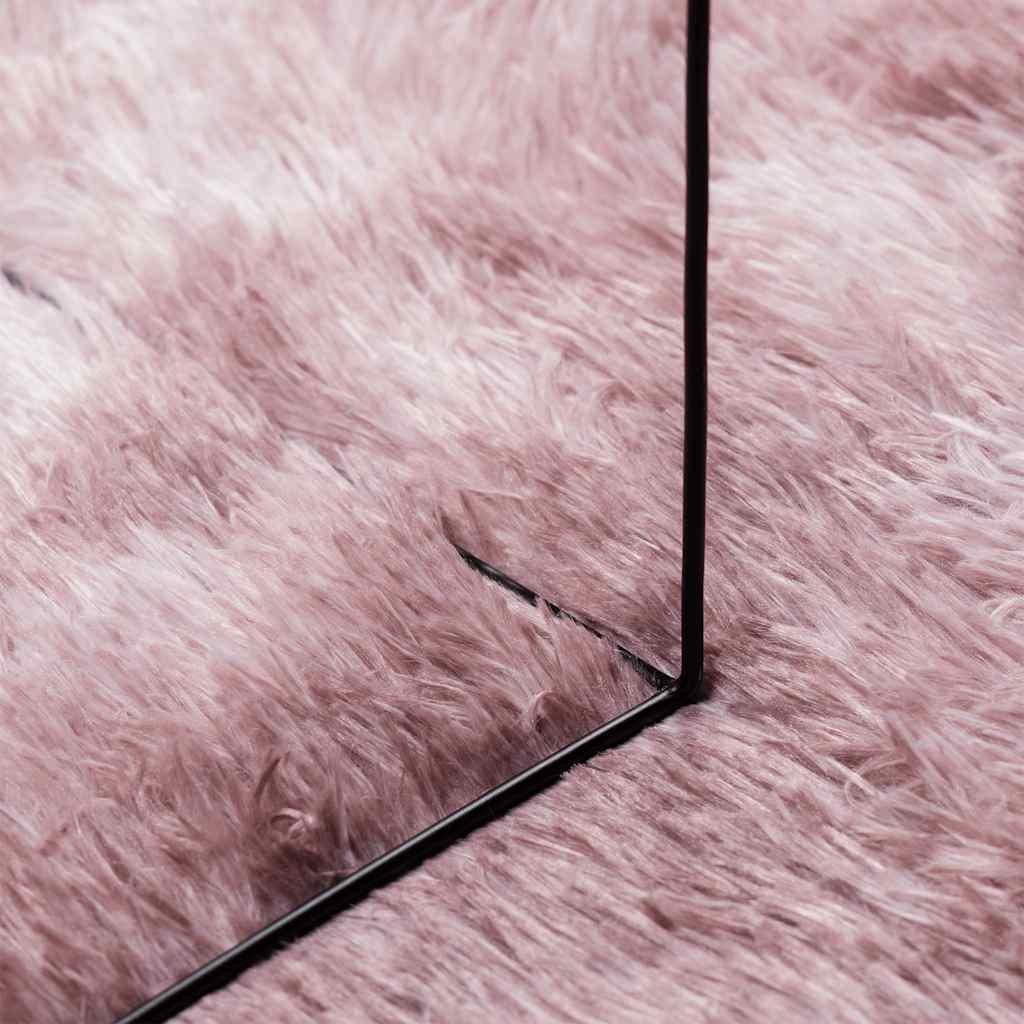 Tappeto Shaggy a Pelo Lungo NAVARRA Rosa Antico 200x290cm - homemem39