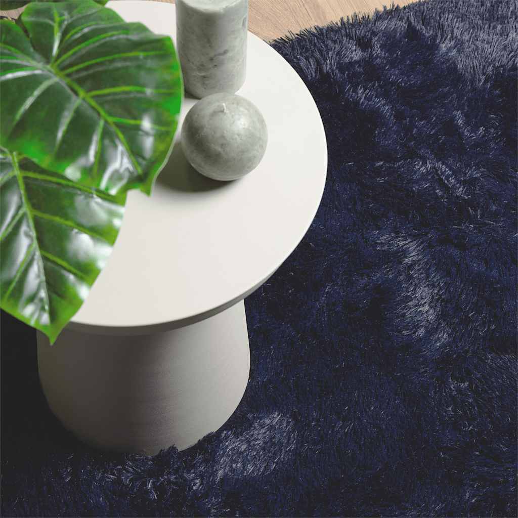 Tappeto Shaggy a Pelo Lungo NAVARRA Blu Marino 240x340 cm - homemem39