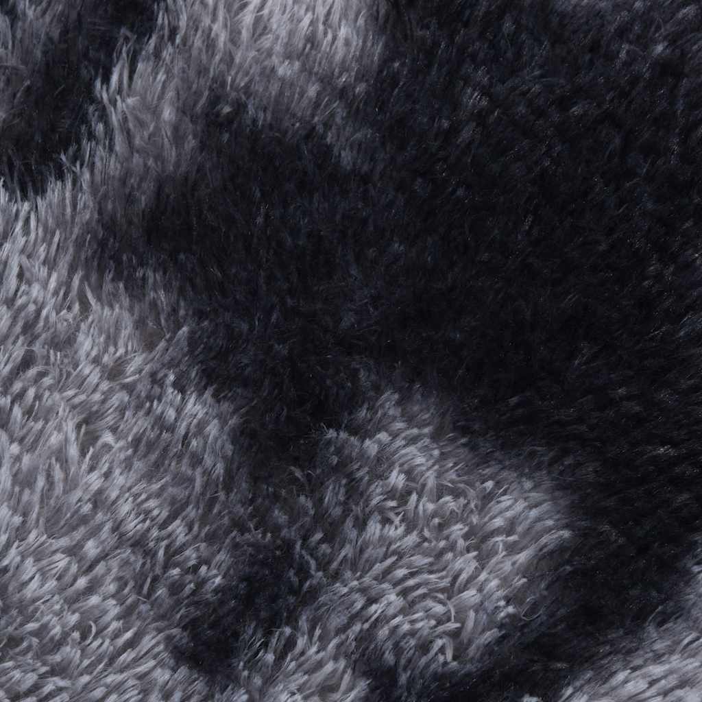 Tappeto Shaggy a Pelo Lungo NAVARRA Grigio Scuro 200x200 cm - homemem39