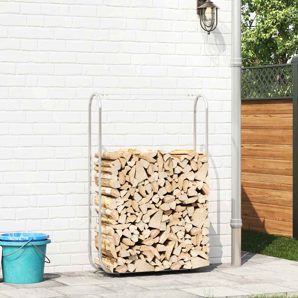 Rastrelliera per Legna 100x25x150 cm in Acciaio Zincato | homemem39