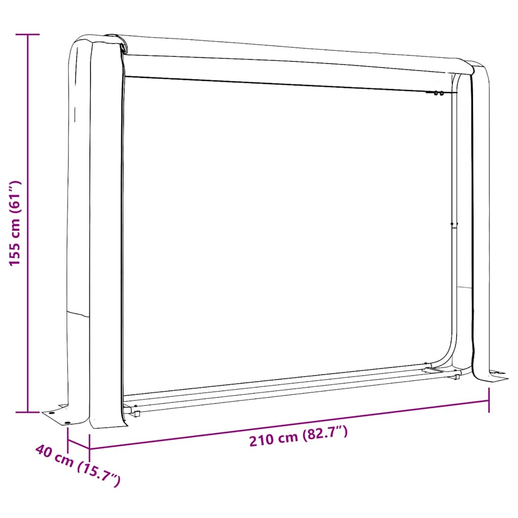 Rastrelliera per Legna con Filo d'Acciaio Acciaio Zincato