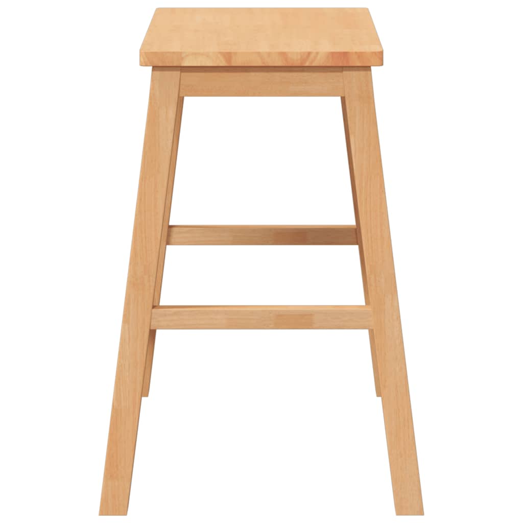 Sedie da Bar 2 pz in Legno Massello di Hevea - homemem39