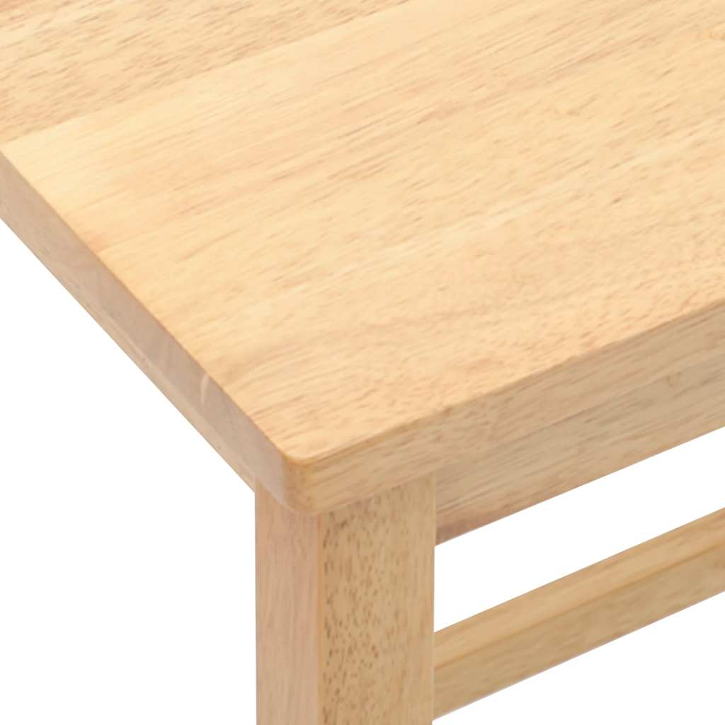 Sedie da Bar 2 pz in Legno Massello di Hevea - homemem39