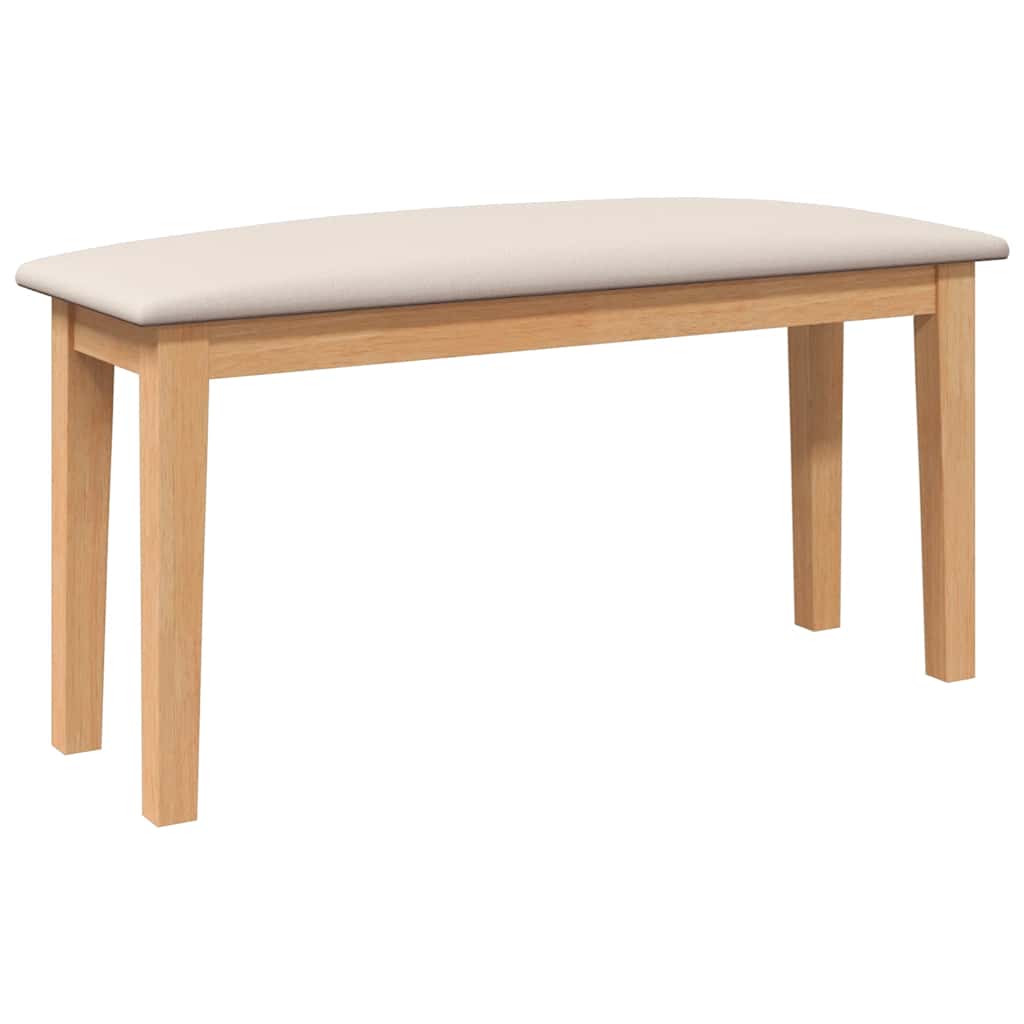 Panca 90 cm in Legno Massello di Hevea - homemem39