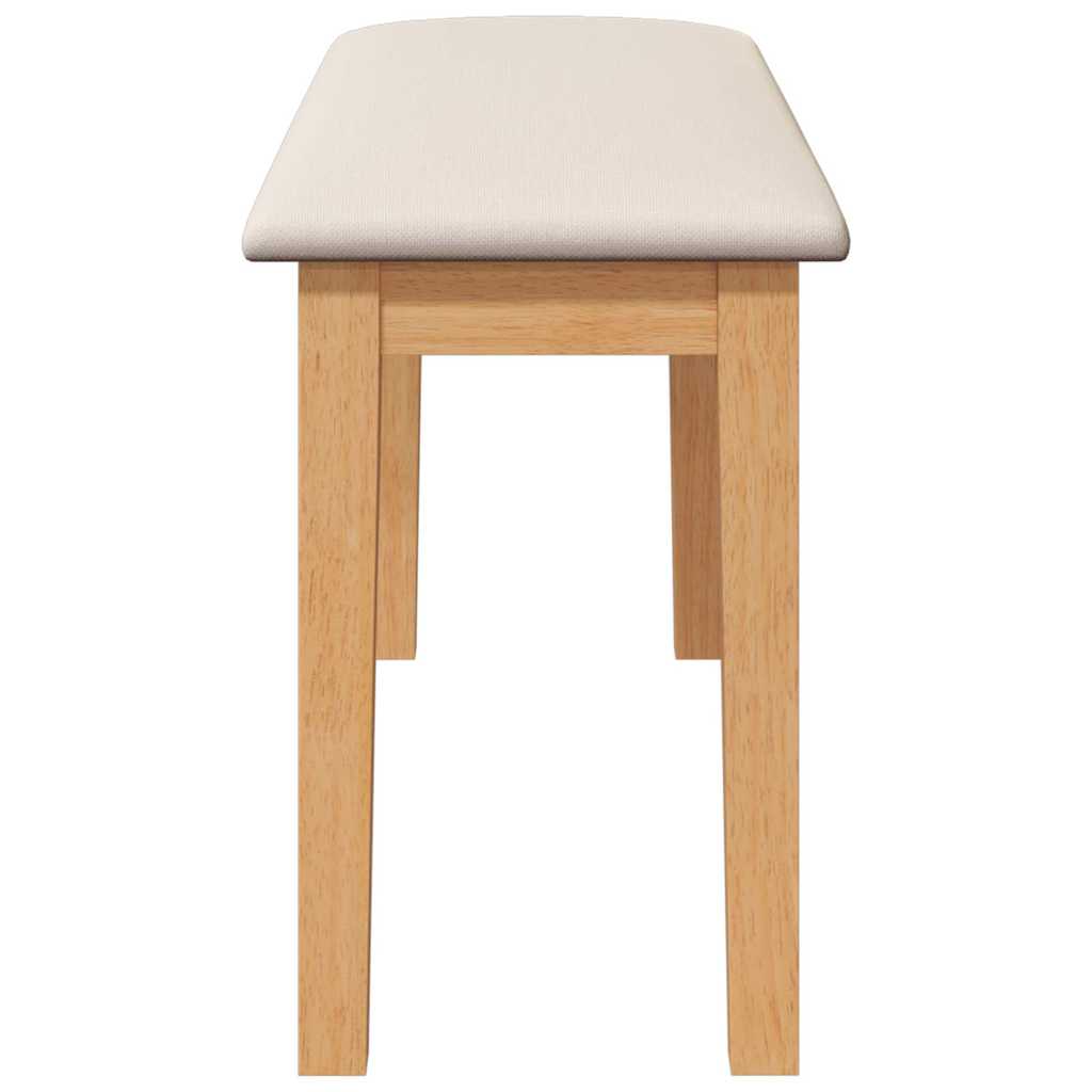 Panca 90 cm in Legno Massello di Hevea - homemem39