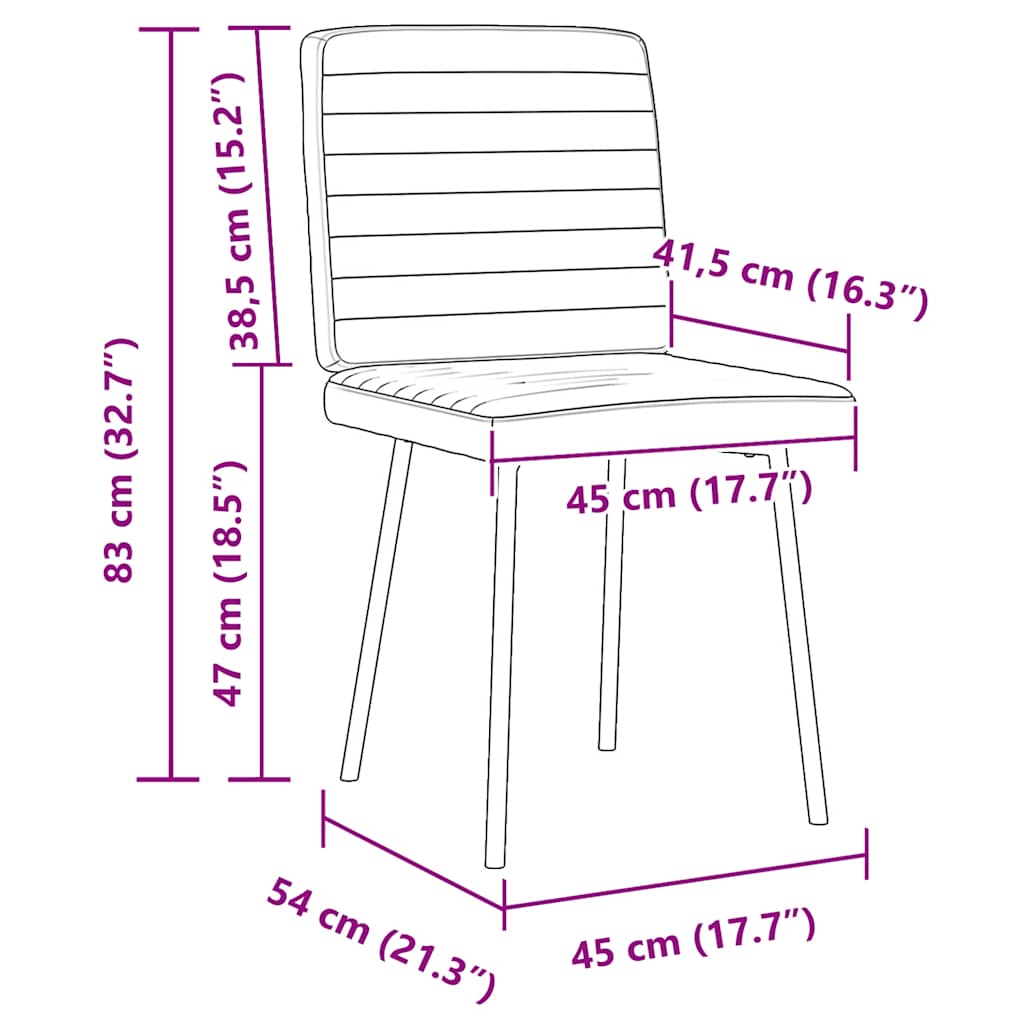 Sedie da Pranzo 4 pz Gialle in Velluto | homemem39