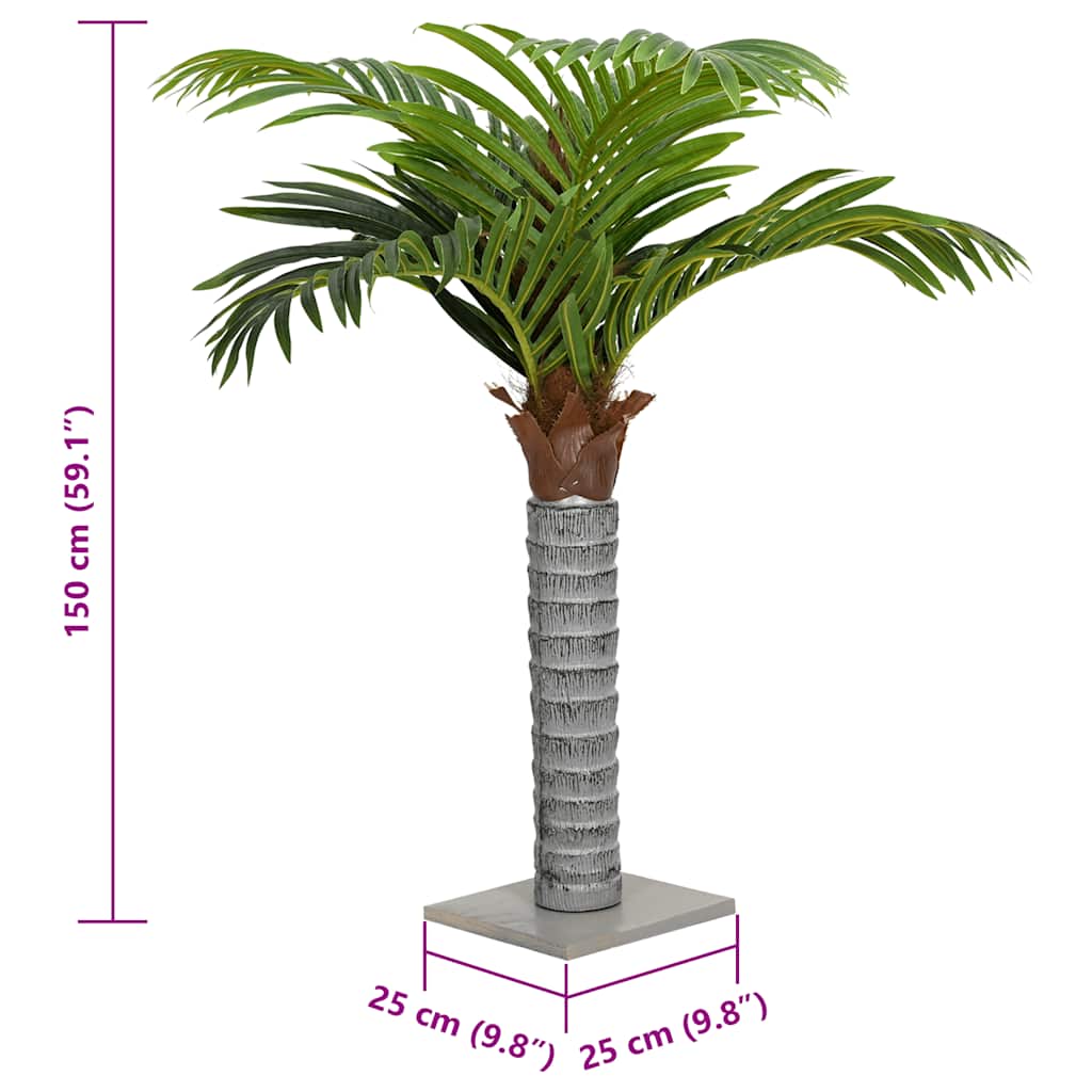 Palma Artificiale 12 Foglie 150 cm Verde | homemem39