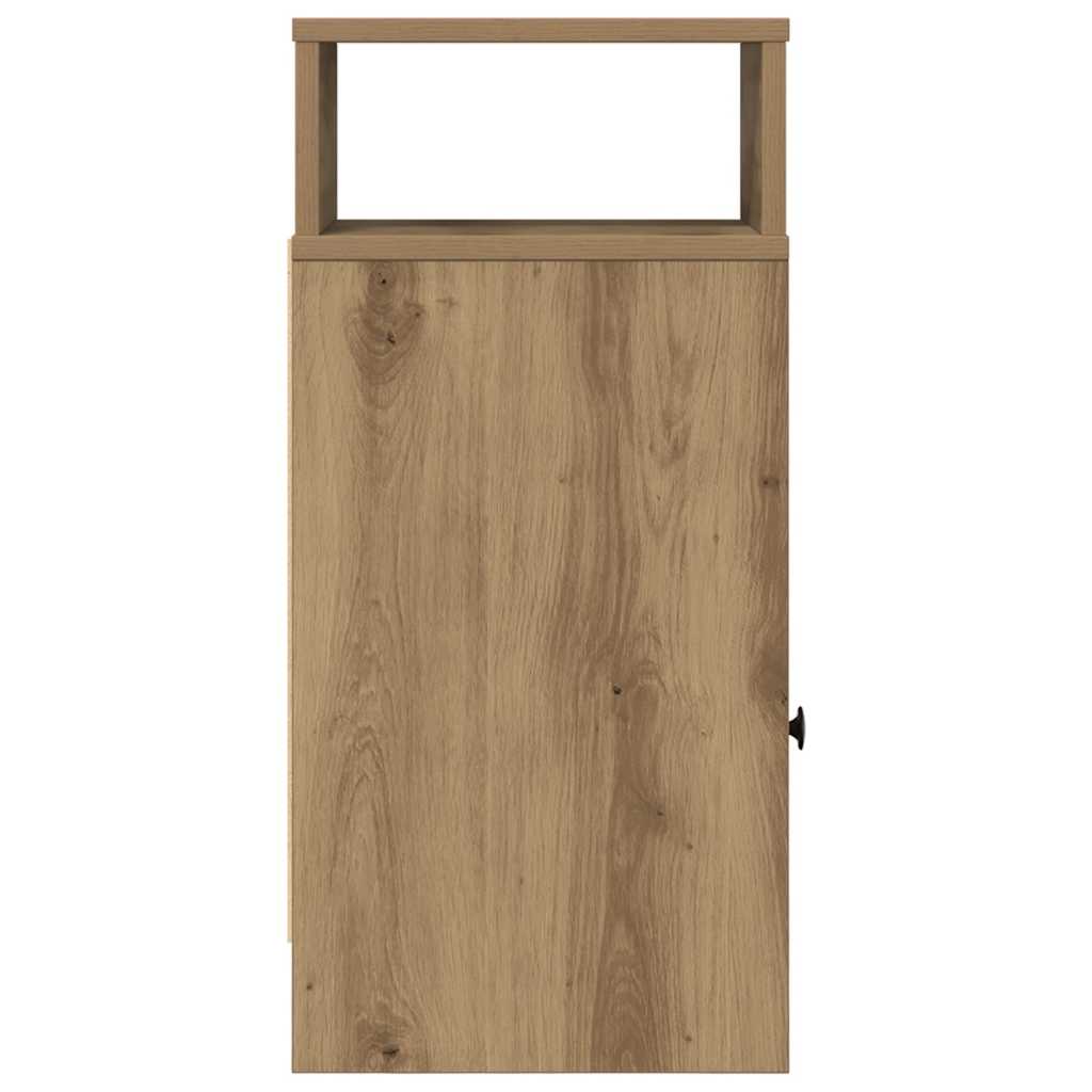 Comodino con Cassetto Rovere Artigianale 25x31x66 cm