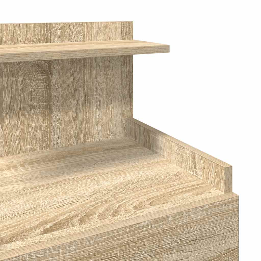 Comodini 2 pz con 2 cassetti Rovere Sonoma 40x36,5x62 cm