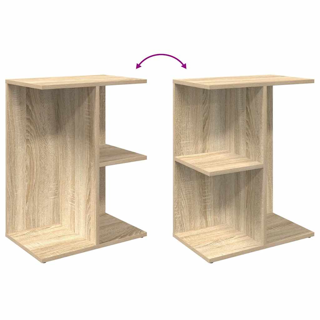 Comodini 2 pz Rovere Sonoma 46,5x29x61 cm in Legno Multistrato