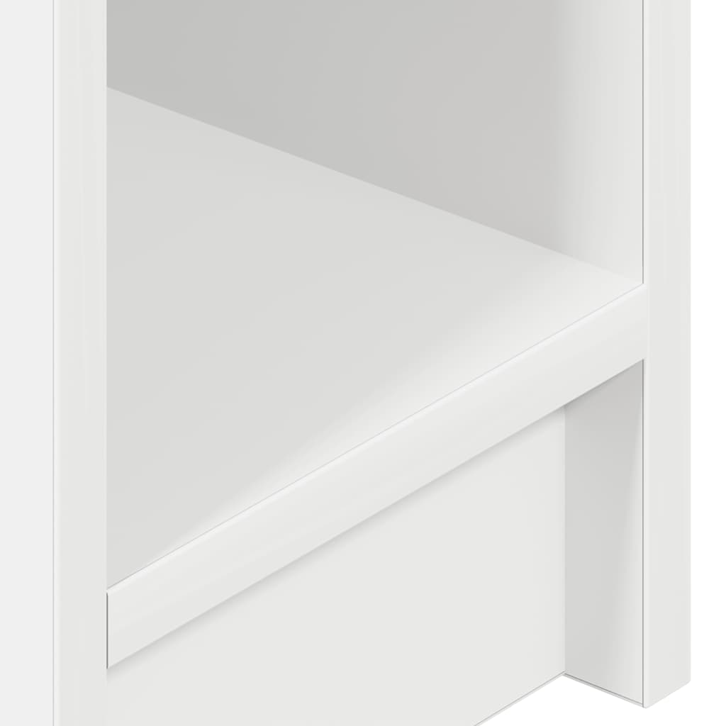 Comodini con Cassetto 2 pz Bianco 20x36x60 cm