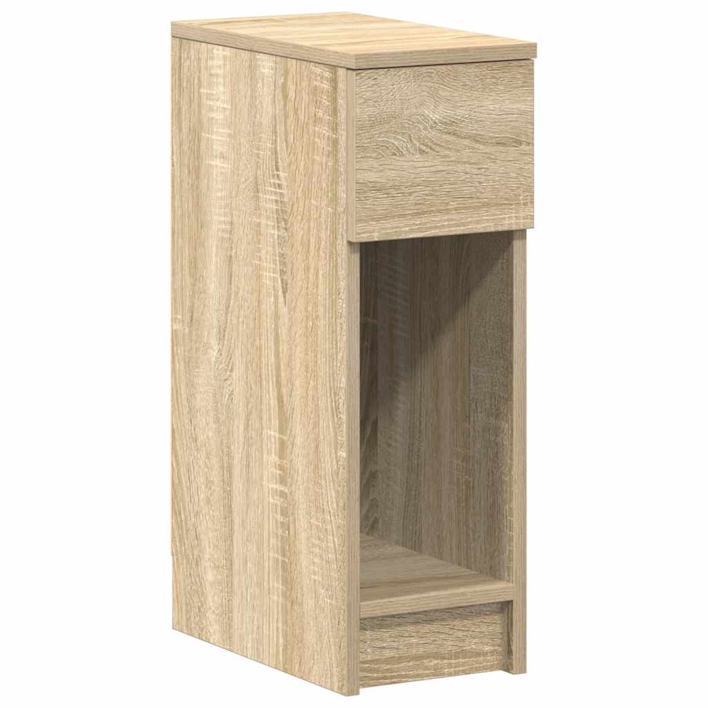 Comodino con Cassetto Rovere Sonoma 20x36x60 cm